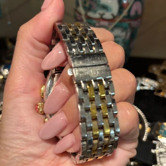 Michele Releve Two Tone Gold & Silver Watch - Picture 4 of 9